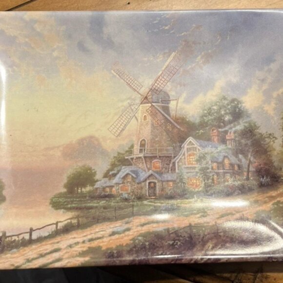 Share THOMAS KINKADE THE WIND OF THE SPIRIT PLATE DISH 1999 BRADFORD EXCHANGE - Picture 3 of 3